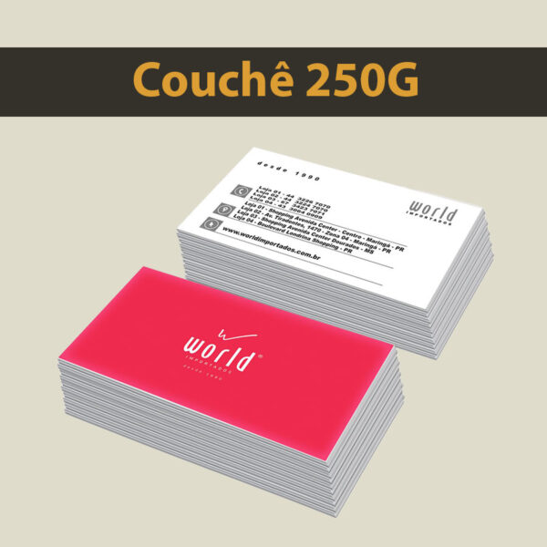 Cartões de Visita Couchê 250G - Imagem 3