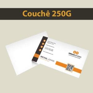 Cartões de Visita Couchê 250G