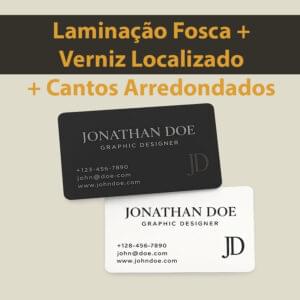 Cartões de Visita Elegante - Com Cantos Arredondados