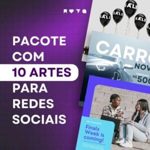 Pacote 10 artes para Redes Sociais